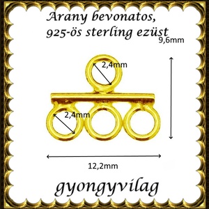 925-ös sterling ezüst ékszerkellék: kandeláber/ továbbépíthető EKA 63g - kellékek & szerszámok - gyöngyfűzés kellékek - egyéb alkatrész - Meska.hu
