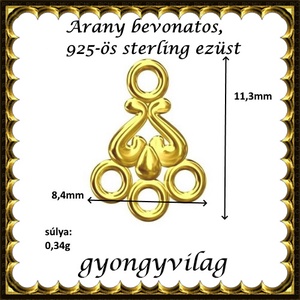 925-ös sterling ezüst ékszerkellék: kandeláber/ továbbépíthető EKA 64g - kellékek & szerszámok - gyöngyfűzés kellékek - egyéb alkatrész - Meska.hu
