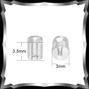 Ékszerkellék: fülbevaló vég/shift  BFK-SZ 11 3x3,5 szilikon  50db - kellékek & szerszámok - gyöngyfűzés kellékek - egyéb alkatrész - Meska.hu