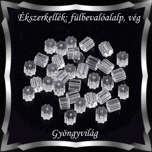 Ékszerkellék: fülbevaló vég/shift  BFK-SZ 06 3x3,5 szilikon  50db, Kellékek & szerszámok, Gyöngyfűzés kellékek, Egyéb alkatrész, Ékszerkészítés, Mindenmás, Ékszerkészítés, MESKA