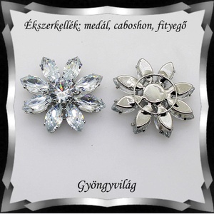 Ékszerkellék: medál, caboshon, fityegő BMCF-2-24 - kellékek & szerszámok - gyöngyfűzés kellékek - cabochon - Meska.hu