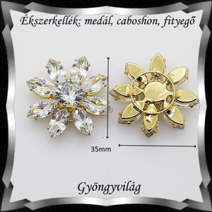 Ékszerkellék: medál, caboshon, fityegő BMCF-2-24 - kellékek & szerszámok - gyöngyfűzés kellékek - cabochon - Meska.hu