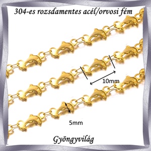 304 Nemes acél ékszerkellék: lánc méterben NALM 02g , Kellékek & szerszámok, Gyöngyfűzés kellékek, Egyéb alkatrész, Ékszerkészítés, Mindenmás, Ékszerkészítés, MESKA