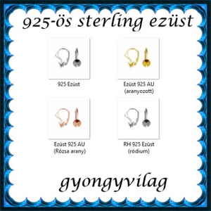 925-ös sterling ezüst ékszerkellék: fülbevaló kapocs, biztonsági-francia kapcsos EFK K 19-8-1e - kellékek & szerszámok - ékszerkellék - fülbevaló kapocs - Meska.hu
