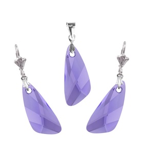 Swarovski kristály 23-23mm-es  wing szett  - ékszer - ékszerszett - Meska.hu