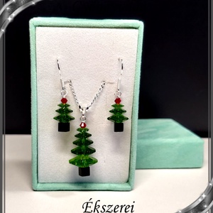 Ékszerek-szettek: PRIMERO Crystal fülbevaló-medál, ezüst kapoccsal SSZ-EPR01 - ékszer - ékszerszett - Meska.hu