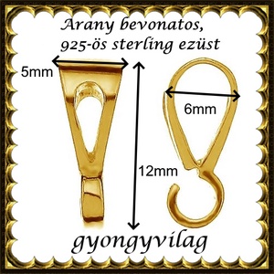 925-ös sterling ezüst ékszerkellék: medáltartó, medálkapocs EMK 74 g - kellékek & szerszámok - ékszerkellék - medáltartó, medálkapocs - Meska.hu
