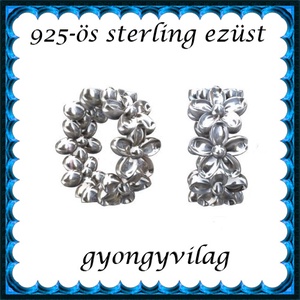 925-ös sterling ezüst ékszerkellék: köztes / gyöngy / dísz EKÖ 66r, Kellékek & szerszámok, Gyöngyfűzés kellékek, Egyéb alkatrész, Ékszerkészítés, Ékszerkészítés, MESKA