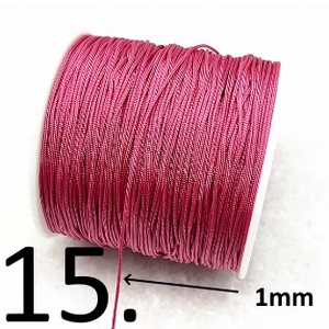 Ékszerkellék: makramé zsinór FSZ02-1  1mm-es több színben - kellékek & szerszámok - ékszerkellék - Meska.hu