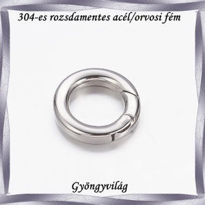 304 Nemes acél ékszerkellék: lánckapocs NALK 07-20 1db/ csomag, Kellékek & szerszámok, Gyöngyfűzés kellékek, Egyéb alkatrész, Ékszerkészítés, Ékszerkészítés, MESKA