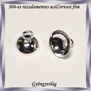 304 Nemes acél ékszerkellék: medálkapocs NAMK 03-10 1db/cs, Kellékek & szerszámok, Ékszerkellék, Medáltartó, medálkapocs, Ékszerkészítés, Mindenmás, Ékszerkészítés, MESKA