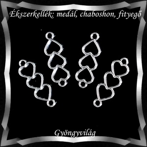 Ékszerkellék: medál, caboshon, fityegő BMCF-08e 4db/cs, Gyöngy, ékszerkellék, Fém köztesek, Ékszerkészítés, Mindenmás, Szerelékek, MESKA