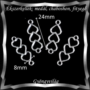 Ékszerkellék: medál, caboshon, fityegő BMCF-2-08e 4db/cs - kellékek & szerszámok - gyöngyfűzés kellékek - cabochon - Meska.hu