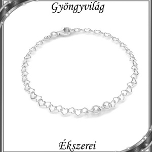 Ékszerek-karkötők: 925-ös sterling ezüst karkötő SSZ-EÜK 15-16,5e, Ékszer, Nyaklánc, Medál nélküli nyaklánc, Ékszerkészítés, Gyöngyfűzés, gyöngyhímzés, MESKA