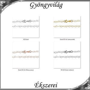 Ékszerek-karkötők: 925-ös sterling ezüst karkötő SSZ-EÜK 15-16,5e - ékszer - nyaklánc - medál nélküli nyaklánc - Meska.hu
