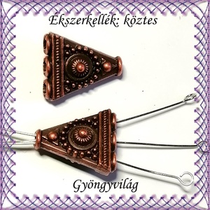 Ékszerkellék: köztes / díszítőelem / gyöngy BKÖ 3S 11 2db/cs - kellékek & szerszámok - gyöngyfűzés kellékek - fém köztesek - Meska.hu