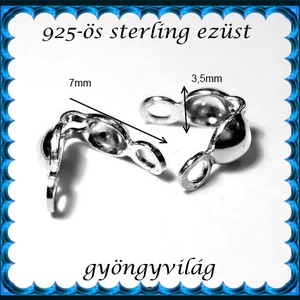  925-ös sterling ezüst csomótakaró ECST 02 - kellékek & szerszámok - ékszerkellék - Meska.hu