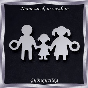 Nemes acél ékszerkellék: medál, caboshon, fityegő NAMCF-03-3 1db/cs, Kellékek & szerszámok, Gyöngyfűzés kellékek, Cabochon, Ékszerkészítés, Ékszerkészítés, MESKA