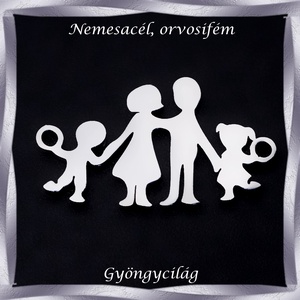 Nemes acél ékszerkellék: medál, caboshon, fityegő NAMCF-03-4 1db/cs, Kellékek & szerszámok, Gyöngyfűzés kellékek, Cabochon, Ékszerkészítés, Ékszerkészítés, MESKA