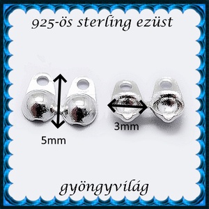  925-ös sterling ezüst csomótakaró ECST 11 - kellékek & szerszámok - ékszerkellék - Meska.hu