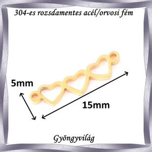 304 Nemes acél ékszerkellék: medál, caboshon, fityegő NAMCF-10a 1db/cs  - kellékek & szerszámok - gyöngyfűzés kellékek - cabochon - Meska.hu