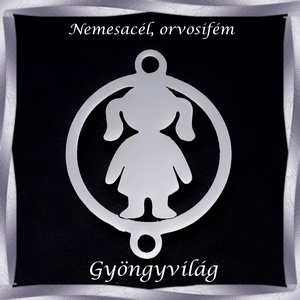 Nemes acél ékszerkellék: medál, caboshon, fityegő NAMCF-04 1db/cs - kellékek & szerszámok - gyöngyfűzés kellékek - cabochon - Meska.hu