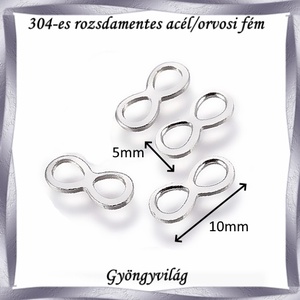Nemes acél ékszerkellék: medál, caboshon, fityegő NAMCF-12e 4db/cs - kellékek & szerszámok - gyöngyfűzés kellékek - cabochon - Meska.hu
