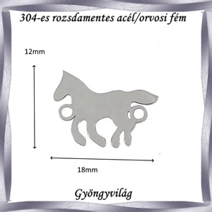 Nemes acél ékszerkellék: medál, caboshon, fityegő NAMCF-14e 1db/cs - kellékek & szerszámok - gyöngyfűzés kellékek - cabochon - Meska.hu
