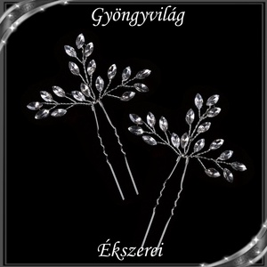 Ékszerek-hajdíszek, hajcsatok: Esküvői, menyasszonyi, alkalmi hajdísz S-H-TŰ05 esz 2db - esküvő - hajdísz - fésűs hajdísz - Meska.hu