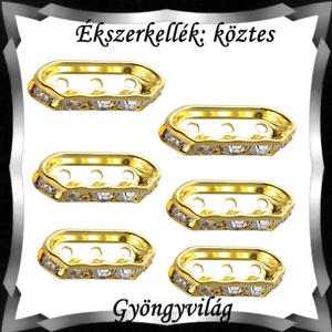 Ékszerkellék: köztes / díszítőelem / gyöngy BKÖ 3S 07a 5db, Kellékek & szerszámok, Gyöngyfűzés kellékek, Fém köztesek, Ékszerkészítés, Mindenmás, Ékszerkészítés, MESKA