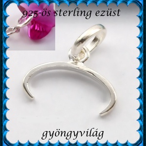 925-ös sterling ezüst ékszerkellék: medáltartó, medálkapocs EMK 02, Kellékek & szerszámok, Ékszerkellék, Medáltartó, medálkapocs, Ékszerkészítés, Ékszerkészítés, MESKA