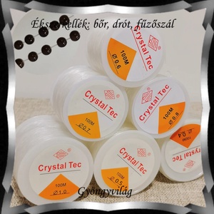 Ékszerkellék: drót, damil, fűzőszál. Gumis, elasztikus damil FSZ06-2 több méretben, Kellékek & szerszámok, Gyöngyfűzés kellékek, Egyéb alkatrész, Ékszerkészítés, Mindenmás, Ékszerkészítés, MESKA