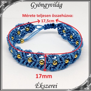 Ékszerek-karkötők: Makramé karkötő SK-M 40-15 több színben - ékszer - karkötő - gyöngyös karkötő - Meska.hu