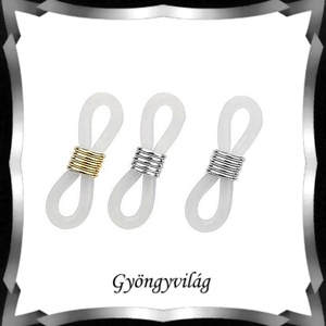 Ékszerkellék: egyéb/ szemüveglánchoz gumi gyűrű 10db BEK-EK01, Kellékek & szerszámok, Gyöngyfűzés kellékek, Egyéb alkatrész, Ékszerkészítés, Ékszerkészítés, MESKA