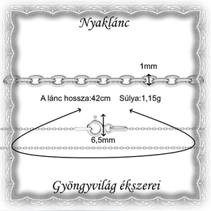 Ékszerek-nyakláncok: 925-ös sterling ezüst lánc SSZ-EÜL 05-42e - ékszer - nyaklánc - medál nélküli nyaklánc - Meska.hu
