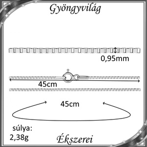 Ékszerek-nyakláncok: 925-ös sterling ezüst lánc SSZ-EÜL 14-45e - ékszer - nyaklánc - párhuzamos nyaklánc - Meska.hu