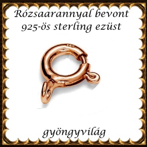 925-ös sterling ezüst ékszerkellék: lánckalocs  ELK 1S 12-1-8,3rg, Kellékek & szerszámok, Ékszerkellék, Nyaklánc kapocs, Ékszerkészítés, MESKA