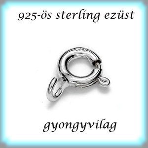 925-ös sterling ezüst ékszerkellék: lánckapocs ELK 1S 12-1-8,3e 2db/csomag, Kellékek & szerszámok, Gyöngyfűzés kellékek, Egyéb alkatrész, Ékszerkészítés, MESKA