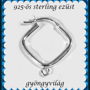 925-ös sterling ezüst ékszerkellék: fülbevaló kapocs, biztonsági-francia kapcsos EFK K 04, Kellékek & szerszámok, Ékszerkellék, Fülbevaló kapocs, Ékszerkészítés, MESKA