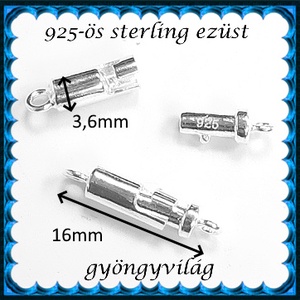 925-ös sterling ezüst ékszerkellék: lánckalocs ELK 1S 06 - kellékek & szerszámok - gyöngyfűzés kellékek - swarovski kristályok - Meska.hu