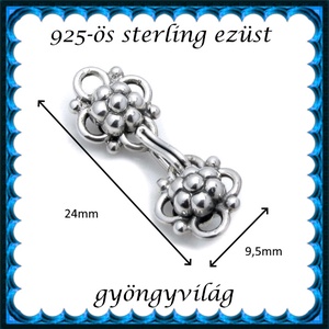 925-ös sterling ezüst ékszerkellék: lánckalocs ELK 1S 32B - kellékek & szerszámok - gyöngyfűzés kellékek - swarovski kristályok - Meska.hu