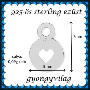 925-ös ezüst kapocs vég ELK KV 06 - kellékek & szerszámok - gyöngyfűzés kellékek - egyéb alkatrész - Meska.hu