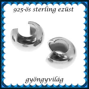 925-ös sterling ezüst ékszerkellék: csomótakaró ECST 01-4,5e 2db/csomag - Meska.hu