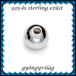 925-ös sterling ezüst ékszerkellék: köztes / gyöngy / dísz  EKÖ 10-8, Kellékek & szerszámok, Gyöngyfűzés kellékek, Fém köztesek, Ékszerkészítés, Ékszerkészítés, MESKA