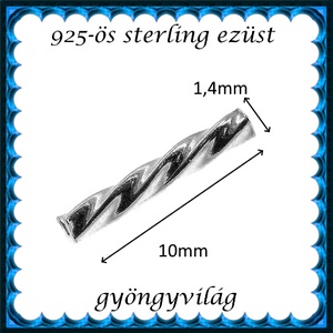 925-ös sterling ezüst ékszerkellék: köztes / gyöngy / dísz EKÖ 12 4db/csomag - kellékek & szerszámok - gyöngyfűzés kellékek - fém köztesek - Meska.hu