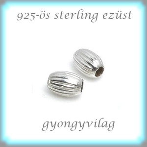 925-ös sterling ezüst ékszerkellék: köztes / gyöngy / dísz  EKÖ 51  4db/cs, Kellékek & szerszámok, Gyöngyfűzés kellékek, Fém köztesek, Ékszerkészítés, MESKA