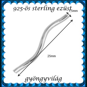 925-ös sterling ezüst ékszerkellék: köztes / gyöngy / dísz  EKÖ 63 - kellékek & szerszámok - gyöngyfűzés kellékek - fém köztesek - Meska.hu