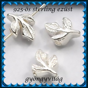 925-ös sterling ezüst ékszerkellék: köztes / gyöngy / dísz EKÖ 64  1db/csomag, Kellékek & szerszámok, Gyöngyfűzés kellékek, Fém köztesek, Ékszerkészítés, Ékszerkészítés, MESKA