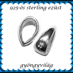 925-ös sterling ezüst ékszerkellék: medáltartó, medálkapocs EMT 50 - Meska.hu