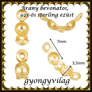 925-ös sterling ezüst ékszerkellék: csomótakaró ECST 02g - kellékek & szerszámok - gyöngyfűzés kellékek - egyéb alkatrész - Meska.hu